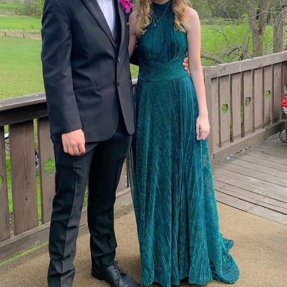 Green 70’s style prom dresses 00 used once - Picture 1 of 1